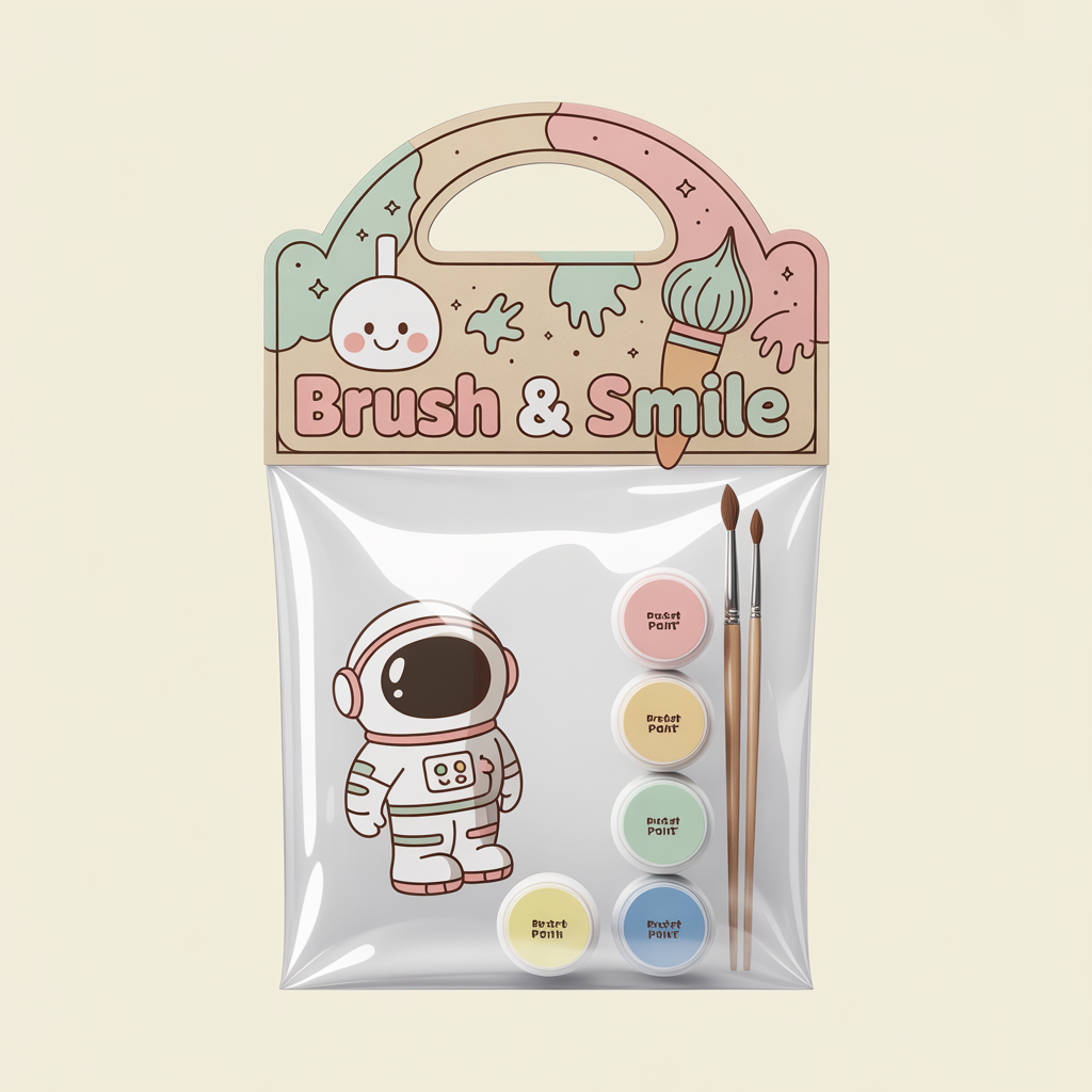 Kit creatif Brush & Smile - Emballage cadeau